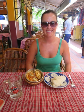 Sonia at lunch in Siem Reap