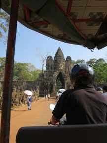 Heading toward the East Gate of Angkor Thom